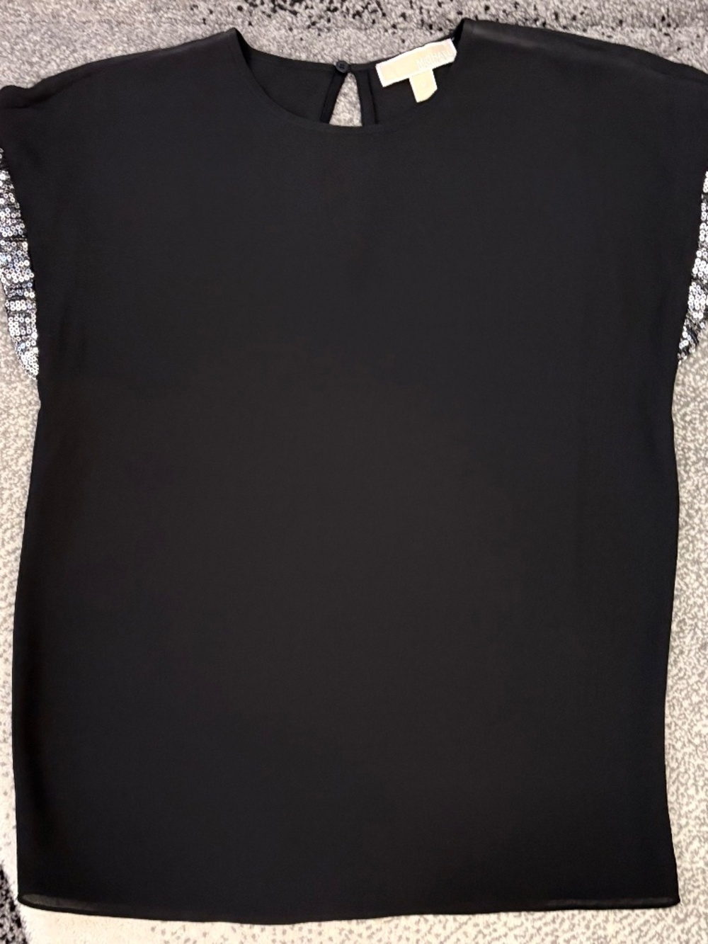 Michael Kors Crepe and Sequins Blouse